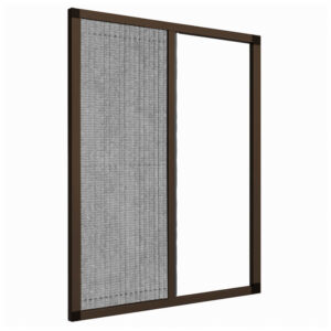 Brown Frame Sliding Window Flyscreen Picture