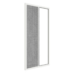 White Frame Sliding Single Door Flyscreen